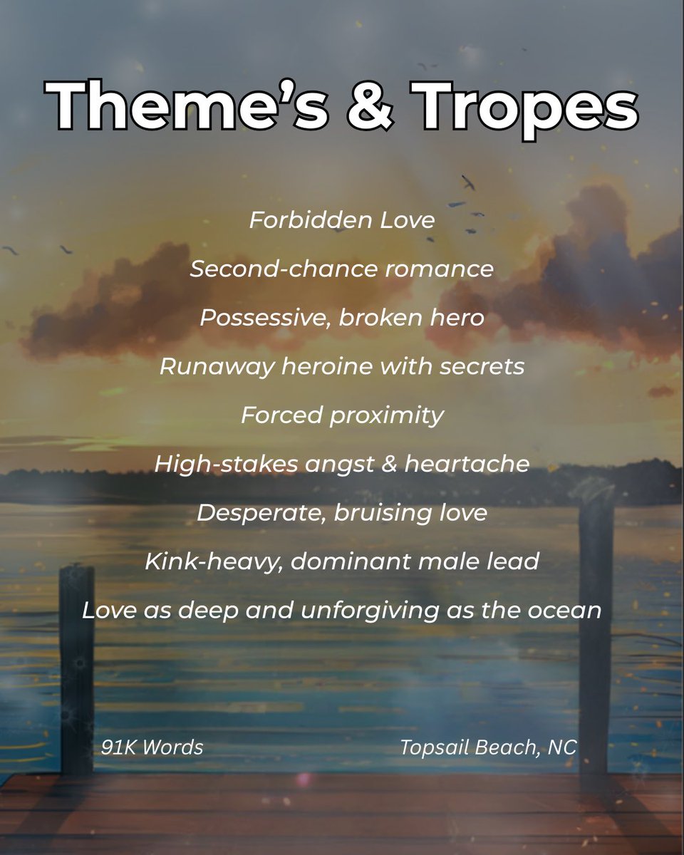mcleanwrites's tweet image. Dear #litagents,
#agentsguide/#agentguide for my #amquerying BOUND BY TIDE. #inbox
❤️-Contemporary Romance
⛔️-Second-Chance, Forbidden
🌶️-Slow-Burn, Spice
📖-93K Words
🌊-Topsail Beach, NC
#litagent #questpit #hea #MSWL #romancebooks #publishers #publish #romancewriter