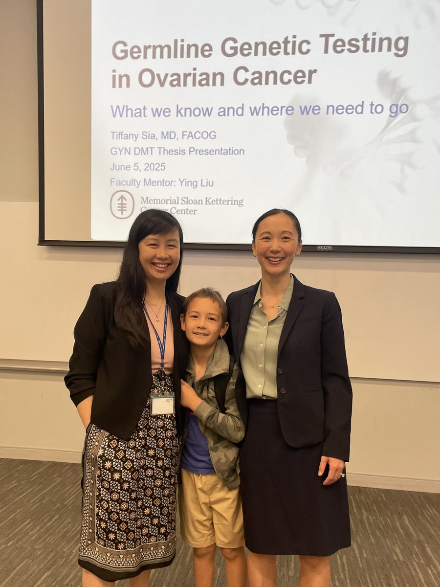 Tiffany Sia MD (@tsialater) on Twitter photo Yesterday I presented my research thesis summarizing the work <a href="/YingLiu88/">Ying Liu</a> and I have done over the past 4 years on germline #genetictesting in #ovariancancer. It’s been a great research journey so far!
Thankful for great #mentors <a href="/TeamOvary_MSK/">Team Ovary, Memorial Sloan Kettering Cancer Center</a> <a href="/MSKCancerCenter/">Memorial Sloan Kettering Cancer Center</a> <a href="/TeamEndo_MSK/">MSKCC Team Uterus</a> Yesterday I presented my research thesis summarizing the work <a href="/YingLiu88/">Ying Liu</a> and I have done over the past 4 years on germline #genetictesting in #ovariancancer. It’s been a great research journey so far!
Thankful for great #mentors <a href="/TeamOvary_MSK/">Team Ovary, Memorial Sloan Kettering Cancer Center</a> <a href="/MSKCancerCenter/">Memorial Sloan Kettering Cancer Center</a> <a href="/TeamEndo_MSK/">MSKCC Team Uterus</a>