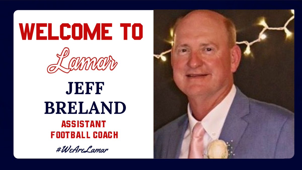 Welcome to the Lamar family Coach Jeff Breland! 

#WeAreLamar