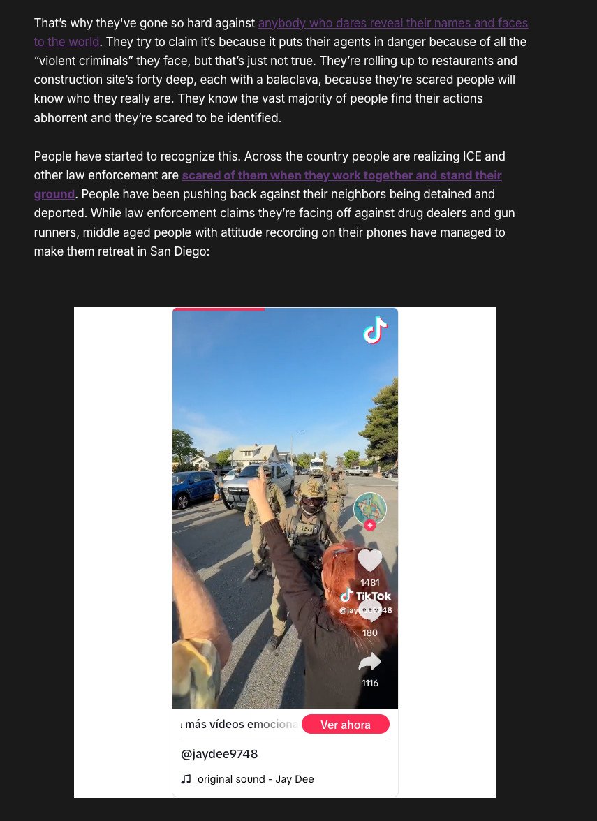 Today's newsletter is about the conspiracy theory spreading that it's *secretly* right-wing paramilitary groups carrying out immigration enforcement, not law enforcement. This is not true. I delve into why somebody would believe that when there's no proof.

Link in next tweet.