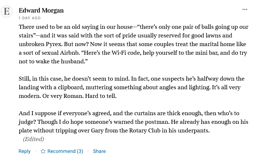 eucrite's tweet image. what a wonderful comment from eddie