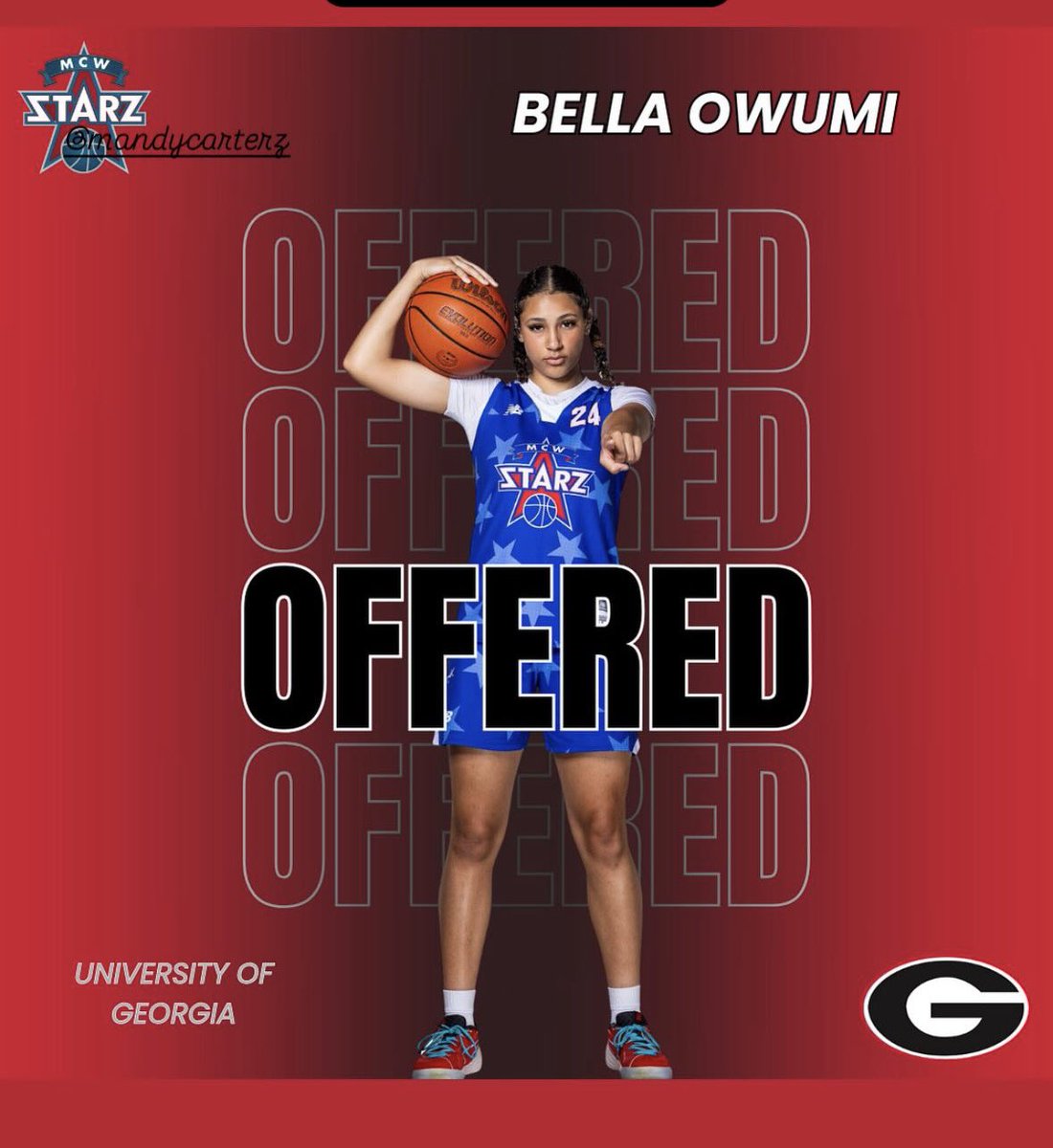 Bella Owumi (@bellaowumi24) on Twitter photo Had a great conversation with Coach Eb & <a href="/COACH_ABE/">Katie Abrahamson-Henderson</a>, and I’m so excited to get offered a scholarship to play at the University of Georgia ! Thank you 🙏🏼 #Blessed Had a great conversation with Coach Eb & <a href="/COACH_ABE/">Katie Abrahamson-Henderson</a>, and I’m so excited to get offered a scholarship to play at the University of Georgia ! Thank you 🙏🏼 #Blessed