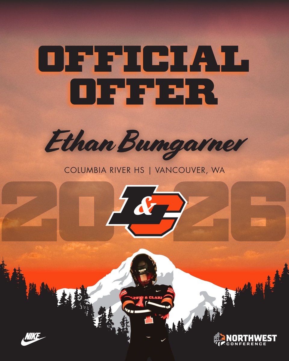 Ethan "EB" Bumgarner (@ethanbumgarner5) on Twitter photo After a great conversation with <a href="/BruceRead22/">rocket</a> I am blessed to to say I received an offer from <a href="/LCPiosFB/">Lewis & Clark Football</a>βΌοΈβΌοΈ <a href="/spatmn/">Dewayne patterson</a> <a href="/football_river/">Columbia River Football</a> After a great conversation with <a href="/BruceRead22/">rocket</a> I am blessed to to say I received an offer from <a href="/LCPiosFB/">Lewis & Clark Football</a>βΌοΈβΌοΈ <a href="/spatmn/">Dewayne patterson</a> <a href="/football_river/">Columbia River Football</a>