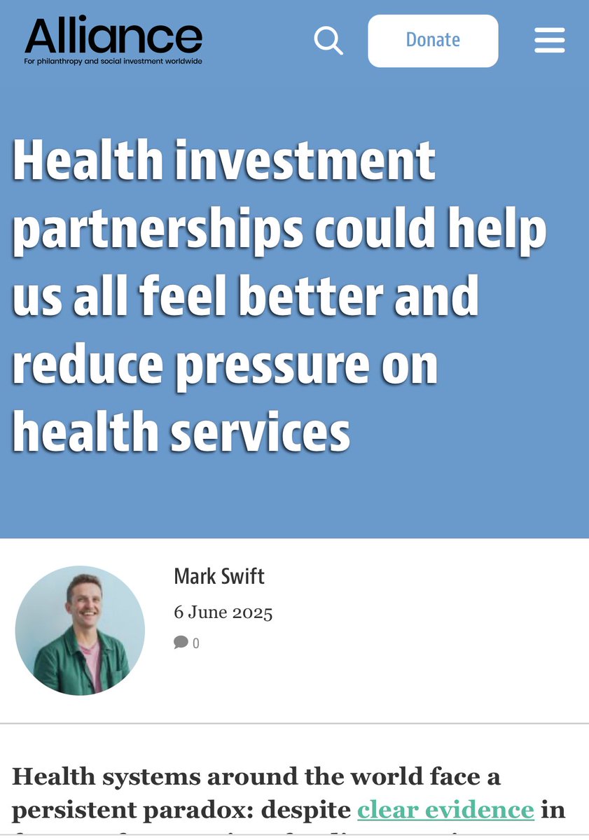 Mark Swift (@mark_sw1ft) on Twitter photo I’ve written for <a href="/Alliancemag/">Alliance magazine</a> on how social investment in community-led approaches can promote health equity and prevent ill health.
We need to invest in what matters: people, communities, and prevention.
👉 alliancemagazine.org/blog/health-in…
#HealthEquity #SocialInvestment I’ve written for <a href="/Alliancemag/">Alliance magazine</a> on how social investment in community-led approaches can promote health equity and prevent ill health.
We need to invest in what matters: people, communities, and prevention.
👉 alliancemagazine.org/blog/health-in…
#HealthEquity #SocialInvestment