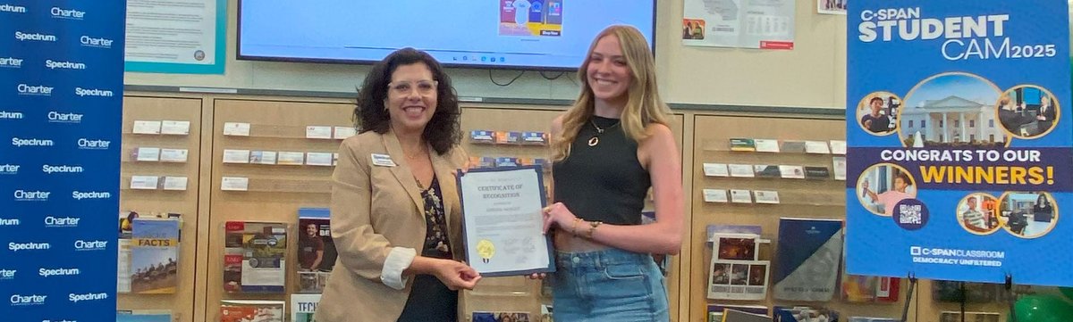 C-SPAN Classroom (@cspanclassroom) on Twitter photo Thank you to <a href="/CharterGov/">Charter Policy</a>, @CityofMurrieta, @CAGovernor, and <a href="/SenAdamSchiff/">Adam Schiff</a> for helping us to recognize 11th grader Adeline Morley from Murrieta Mesa High School in California, and her documentary, "Commit to Equality: Bridging the Gender Pay Gap." Watch it here: Thank you to <a href="/CharterGov/">Charter Policy</a>, @CityofMurrieta, @CAGovernor, and <a href="/SenAdamSchiff/">Adam Schiff</a> for helping us to recognize 11th grader Adeline Morley from Murrieta Mesa High School in California, and her documentary, "Commit to Equality: Bridging the Gender Pay Gap." Watch it here: