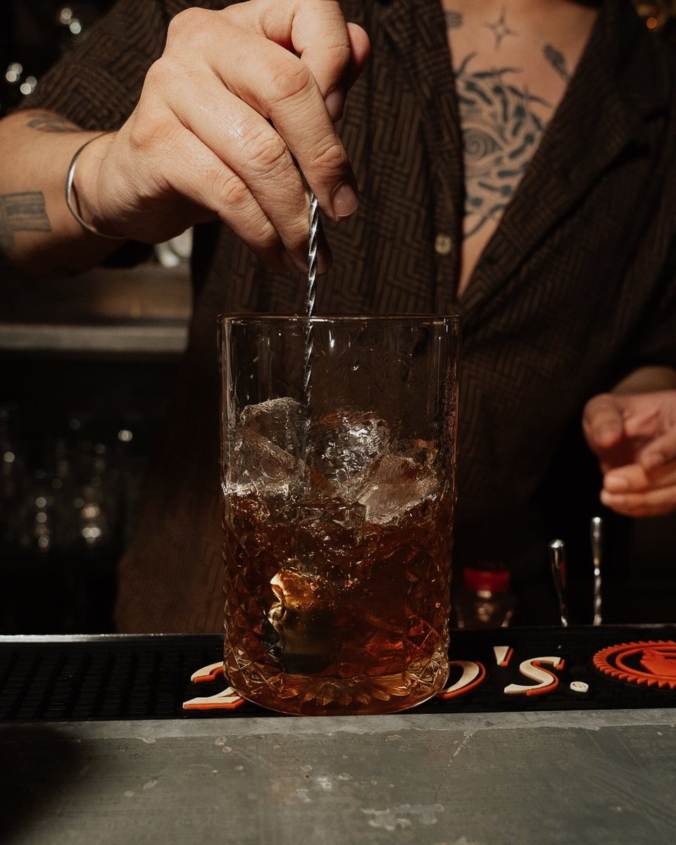 Stirring up some weekend memories 🥃 Who's bringing the party to our back courtyard tonight?!