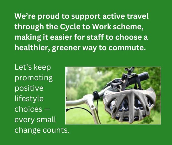 Today we’re celebrating the power of two wheels! Cycling to work is a great way to boost physical &amp; mental wellbeing, and it’s better for the planet too.  At the State Hospital, we support active travel and healthy lifestyles for staff. 
#CycleToWorkDay #ActiveTravel