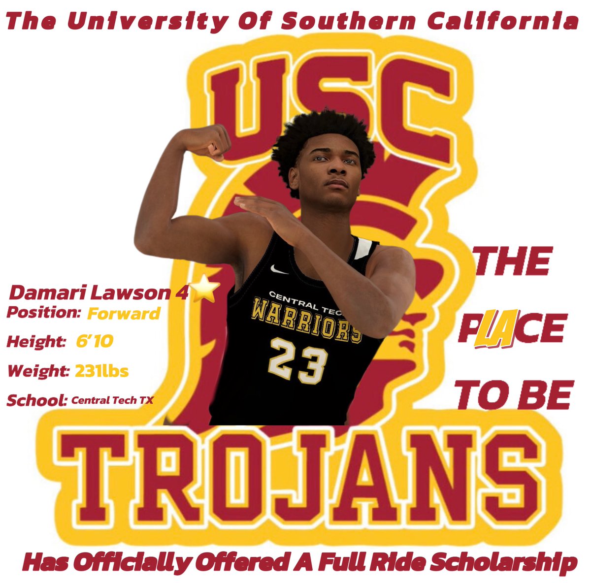 The University Of Southern California Has Officially Offered These 4 Students Athletes Scholarships For Their Hard Work And Leadership #FightOn⚔️ #THEP𝙇𝘼CETOBE 

5⭐️ Forward Noah Meyer
5⭐️ Center Jaden Perkins
5⭐️ Guard Joe Bates 
4⭐️ Forward Damari Lawson

#pba #usc