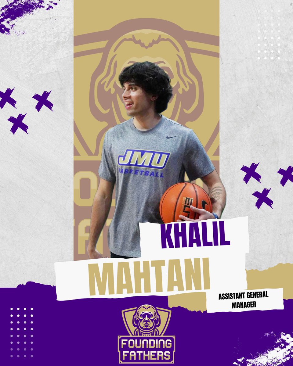 🚨STAFF ANNOUNCEMENT🚨

Fired up to have Khalil Mahtani join us this summer as Assistant General Manager‼️

Khalil is a former JMU MBB manager and current JMU WBB manager. Khalil’s presence is huge in helping us create a connection with the current programs/players and providing