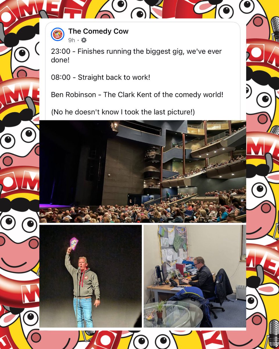 𝗙𝗿𝗼𝗺 𝗥𝘂𝗴𝗯𝘆 𝘁𝗼 𝗦𝘁𝗮𝗻𝗱-𝗨𝗽: 𝗕𝗲𝗻 𝗥𝗼𝗯𝗶𝗻𝘀𝗼𝗻’𝘀 𝗖𝗼𝗺𝗲𝗱𝘆 𝗖𝗼𝘄 𝗖𝗼𝗻𝘁𝗶𝗻𝘂𝗲𝘀 𝘁𝗼 𝗧𝗵𝗿𝗶𝘃𝗲…

Fantastic to see former Bletchley Rugby Club legend Ben Robinson and his company, <a href="/thecomedycow/">The Comedy Cow</a> continuing to thrive!