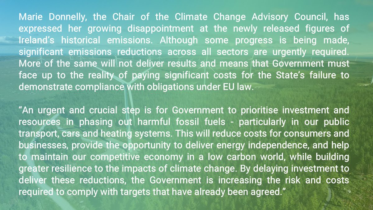 Climate Change Advisory Council Ireland (@ccacireland) on Twitter photo The <a href="/EPAIreland/">EPA Ireland</a> has published the Q3 and Q4 2024 Quarterly Greenhouse Gas Emissions Indicator Reports. Read the Chair of the <a href="/CCACIreland/">Climate Change Advisory Council Ireland</a>'s reaction here: The <a href="/EPAIreland/">EPA Ireland</a> has published the Q3 and Q4 2024 Quarterly Greenhouse Gas Emissions Indicator Reports. Read the Chair of the <a href="/CCACIreland/">Climate Change Advisory Council Ireland</a>'s reaction here: