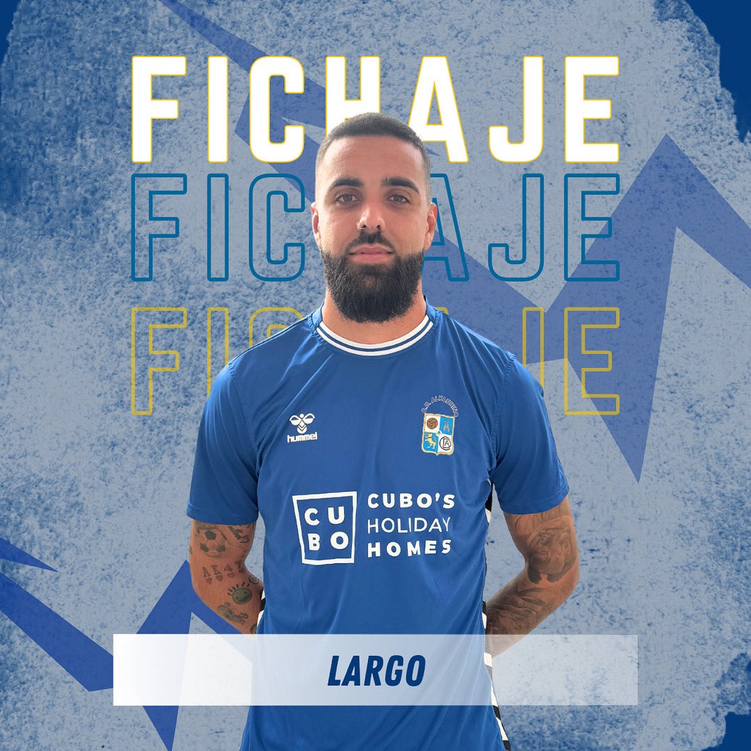 🔵🔵¡¡FICHAJE!! ✅✅✅

🤝 José Miguel Alias Trigos “Largo”, se convierte en el segundo fichaje para la temporada 25/26.

➡️ Central con una dilatada experiencia en 3ªRFEF en equipos como Atlético Porcuna, UD Torre del Mar o El Palo FC. 

💙🤍💙¡¡Bienvenido, Largo!!
