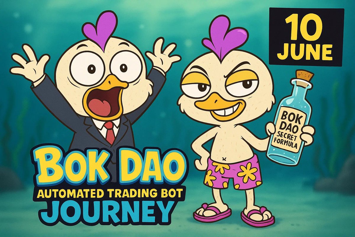 The time has come — $BOK DAO Automated Trading Program will officially launch on June 10th. 

You can also view the $BOK DAO Guide on BOK website: 🔥bokchick.com/bok-dao

From analytical tools to automated trading, the $BOK DAO marks a major milestone for $BOK. Even more