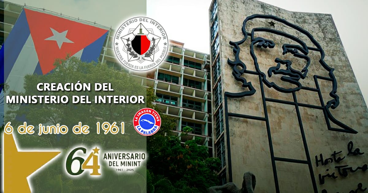 Felicidades a los #HeroesDeAzul en el 64 aniversario se la creación del <a href="/minint_cuba/">MININT_CUBA</a>, su trabajo se resume en patriotismo y tranquilidad ciudadana.
#ConLaFuerzaDeLaUnidad 
#ConLaFuerzaDelPueblo
#CubaViveEnSuHistoria