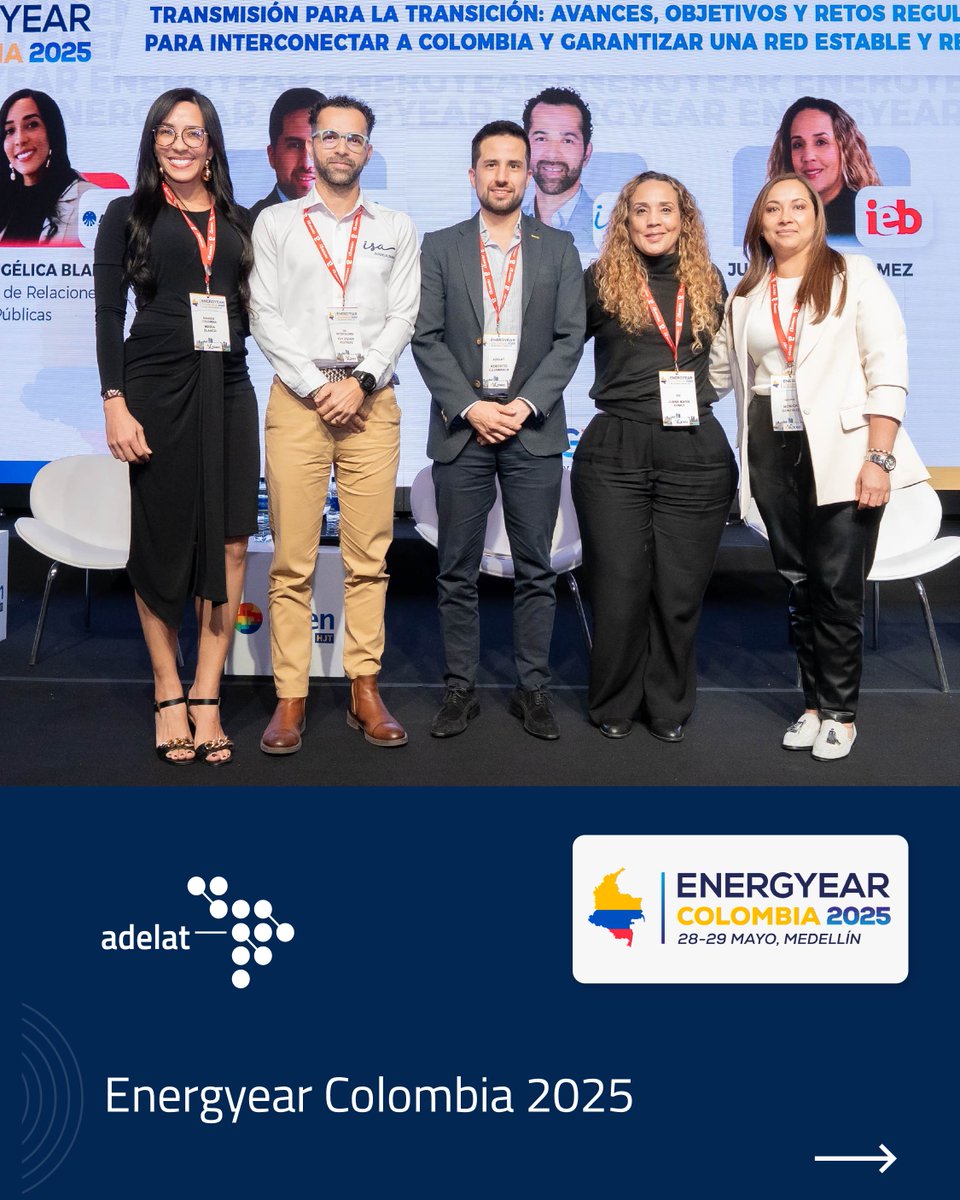 AdelatOficial's tweet image. ⚡🇨🇴Estuvimos en #Energyear Colombia para dialogar y fortalecer la cooperación regional desde la distribución eléctrica.

Nuestro Director de Conocimiento y Estrategia, Roberto Cajamarca Gomez, fue parte de este espacio. 

Sigue el hilo 👇