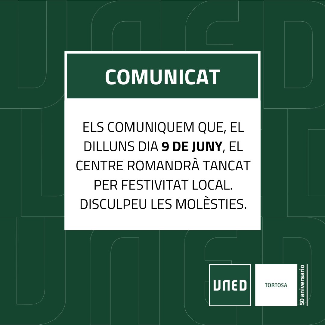 UNED Tortosa (@unedtortosa) on Twitter photo 