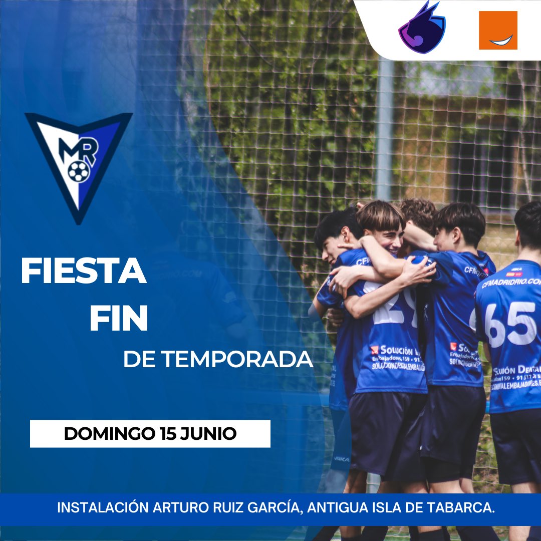 ¡La temporada llega a su fin y toca celebrarlo como se merece! 🎉⚽️
Este domingo 15 de junio nos vemos todos en la Instalación Arturo Ruiz García (antigua Isla de Tabarca) para despedir juntos un año lleno de esfuerzo, goles, amistades y momentos inolvidables 💙🙌