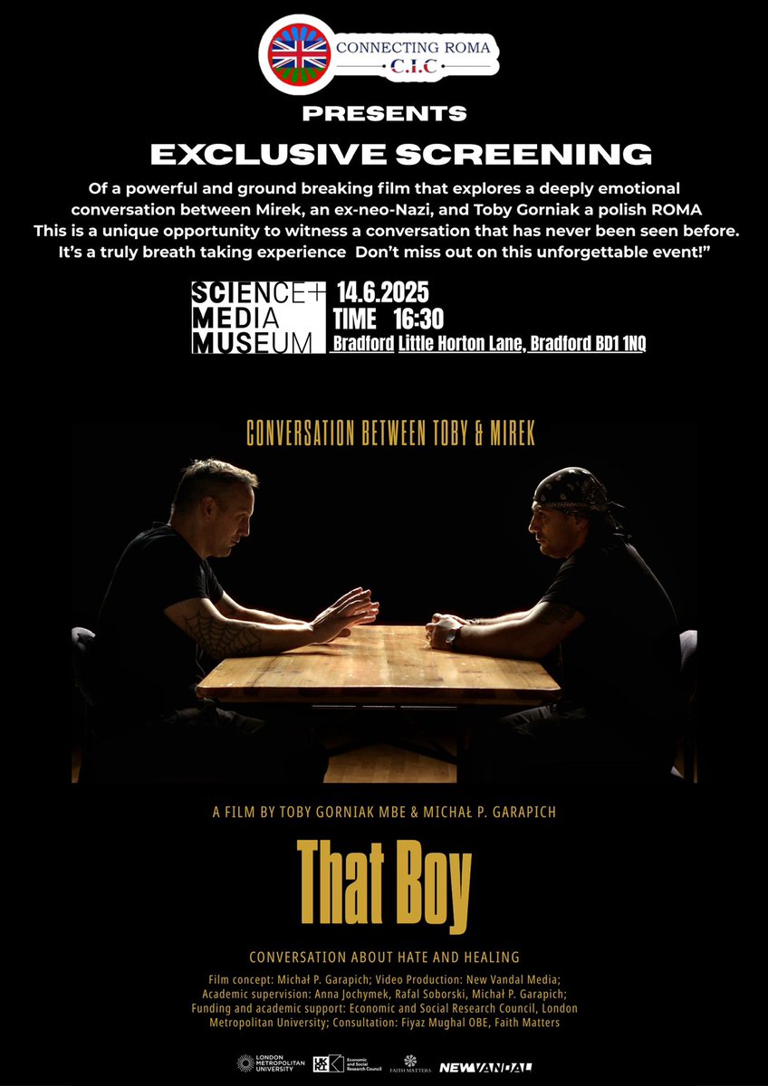 As part of GRT-HM25 and Bradford City of Culture 2025, we invite you to a powerful screening of That Boy a moving documentary by 
Toby Gorniak MBE

Book your tickets now at Pictureville 
my.scienceandmediamuseum.org.uk/416612/416613