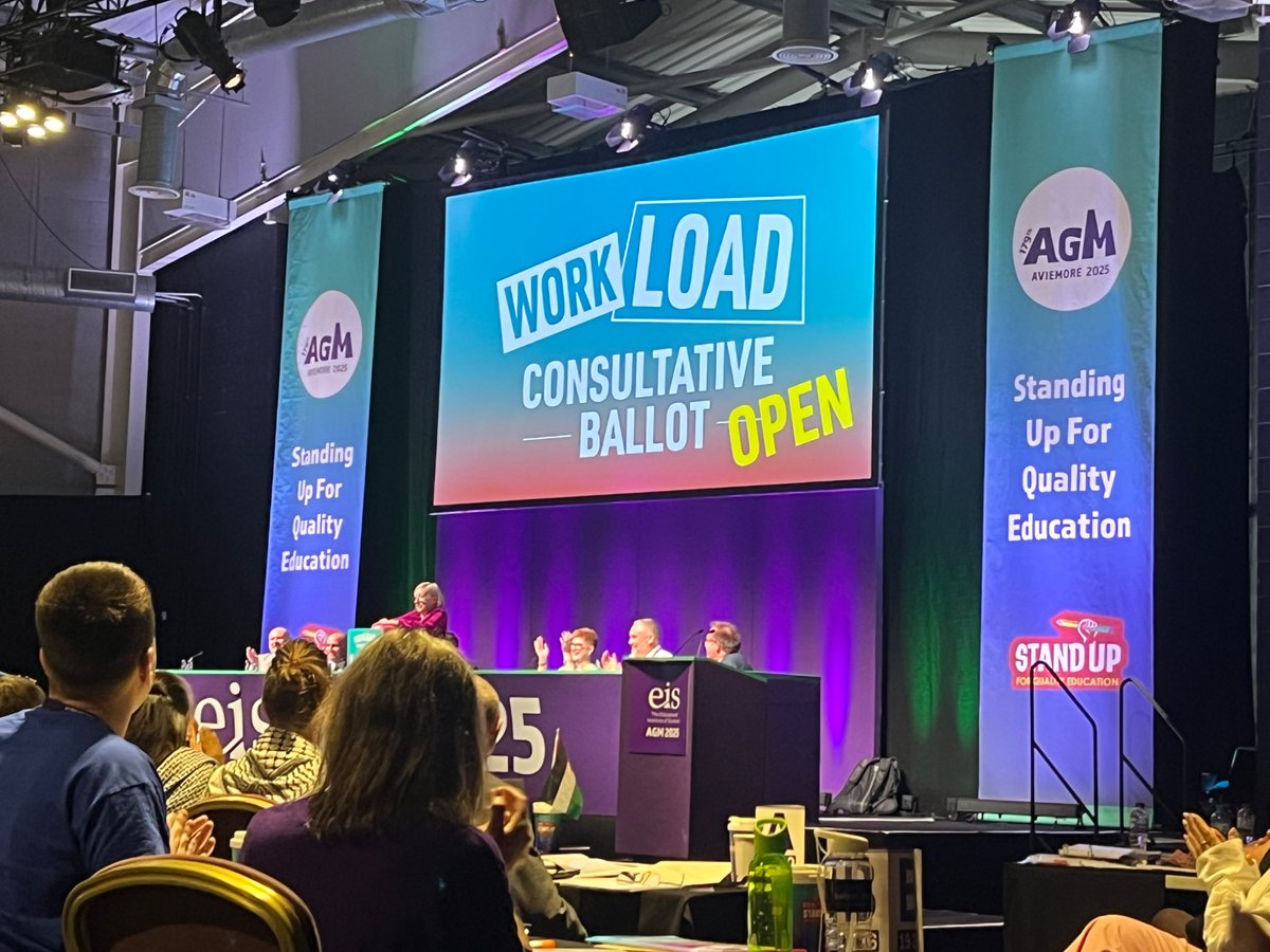 First official engagement as <a href="/ucu/">UCU</a> President, attending #EISAGM25 
Sister Unions have each other’s back. 
Thank you for the warm welcome <a href="/EISUnion/">EIS</a> 
Solidarity!