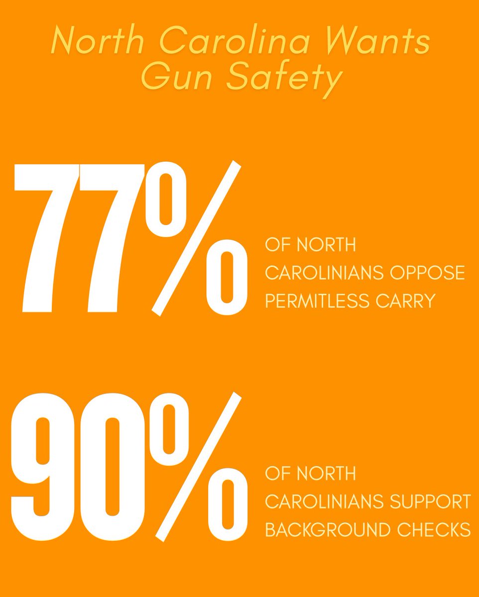 Today, we #wearorange to honor the lives lost to gun violence and advocate for gun safety. We have filed many bills for common sense gun reform that a majority of North Carolinians support.

A North Carolina free from gun violence is possible and worth fighting for.