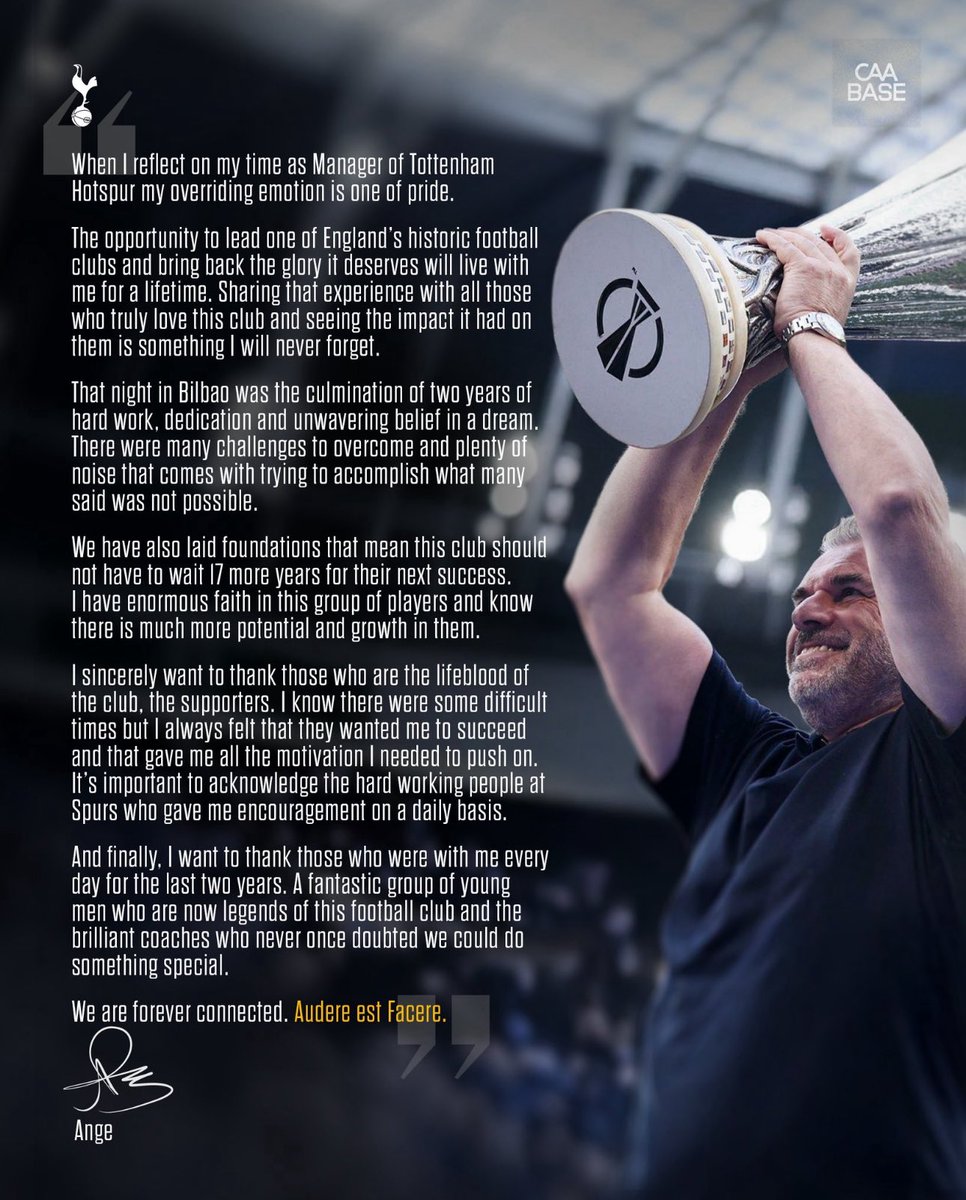 bomber_ant's tweet image. Not sure I’ve ever been as ashamed of my club @SpursOfficial as today’
Shame on you Daniel Levy for this utter stab in the back on the man who’s just delivered silverware for the first time in 17 years and in Europe 40!!!
The game is about Glory not league position - I’ll take…