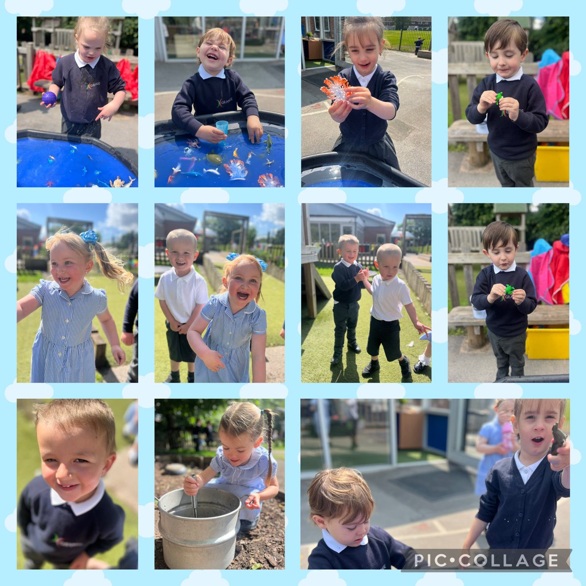 Nursery have been busy on their first week back with exploring outdoors, building on friendships, working on their motor skills and lots more 😊🐠🐳⛅️