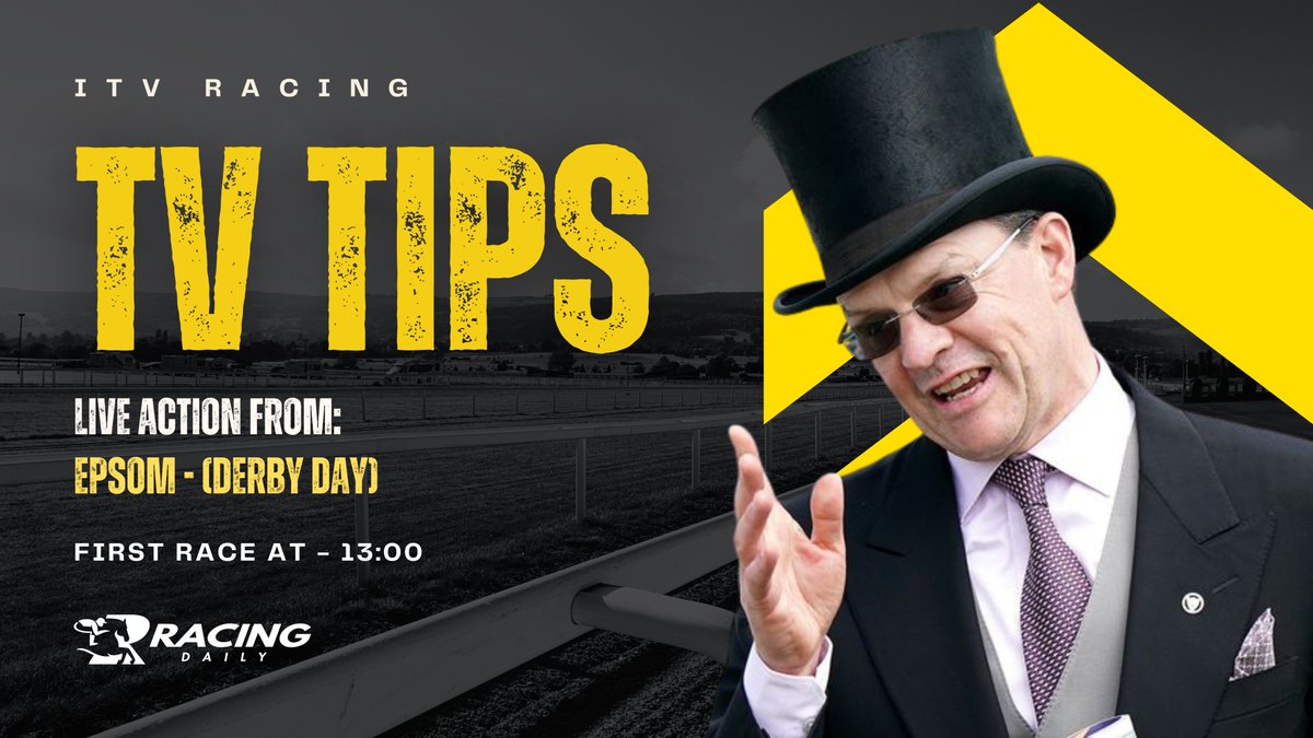 Our thoughts on all the live @ITVRacing action this Saturday as we tackle the best of the races from <a href="/EpsomRacecourse/">Epsom Downs Racecourse</a>, including the big one. The Derby!

Find out who are team has sided with in our full in-depth race previews:
racing-daily.com/post/tv-tips-s…

#TheDerby #Epsom #ITVRacing