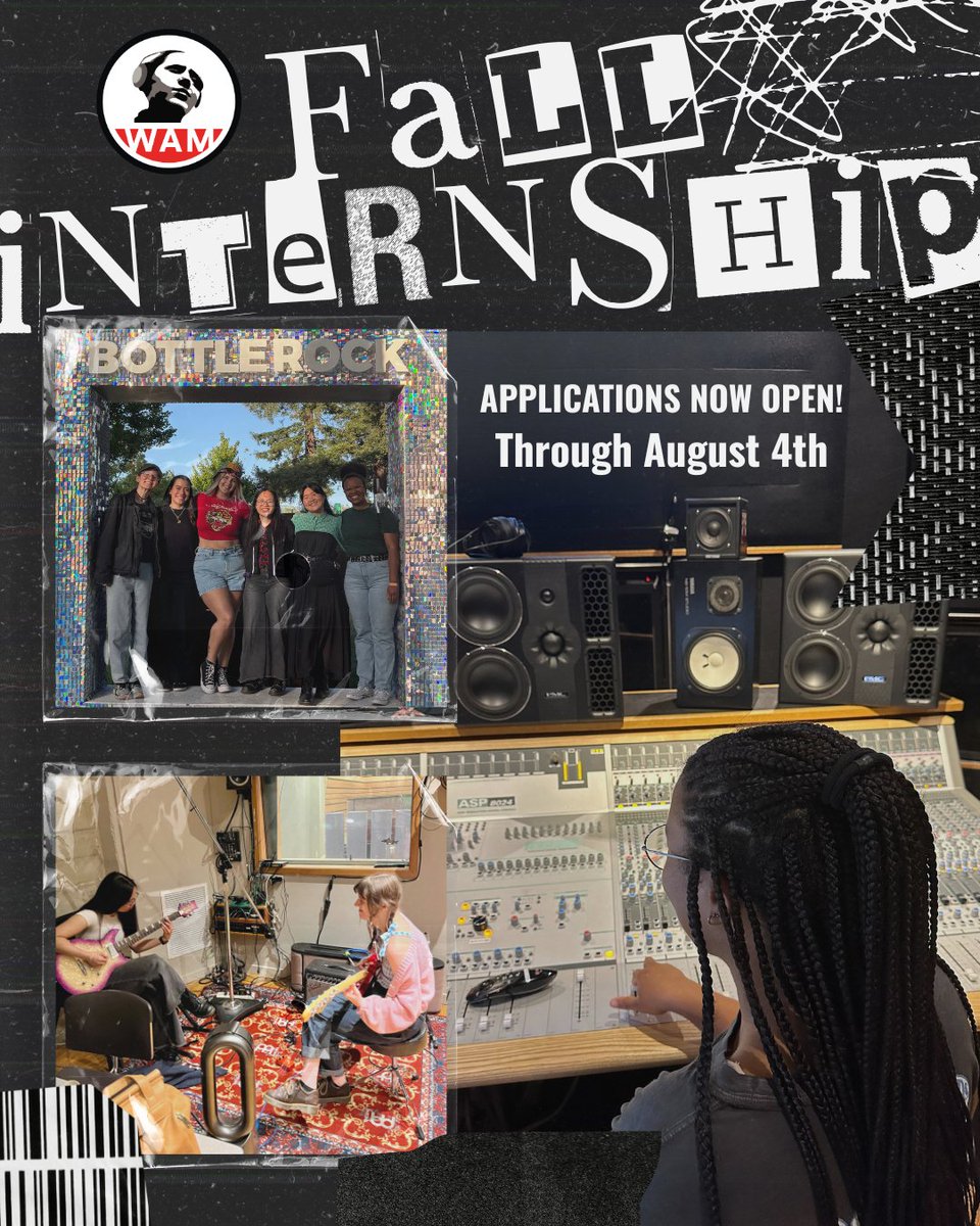 Applications are now open for the WAM San Francisco Internship Program – Fall 2025! 🌉
Apply now and start your journey in sound!
🔗 ow.ly/EPIu50W3148
#WAMInternship #AudioCareers #WomenInAudio #BayAreaInternship #WAMSF #ChangingTheFaceOfSound #WomensAudioMission #WAMLab