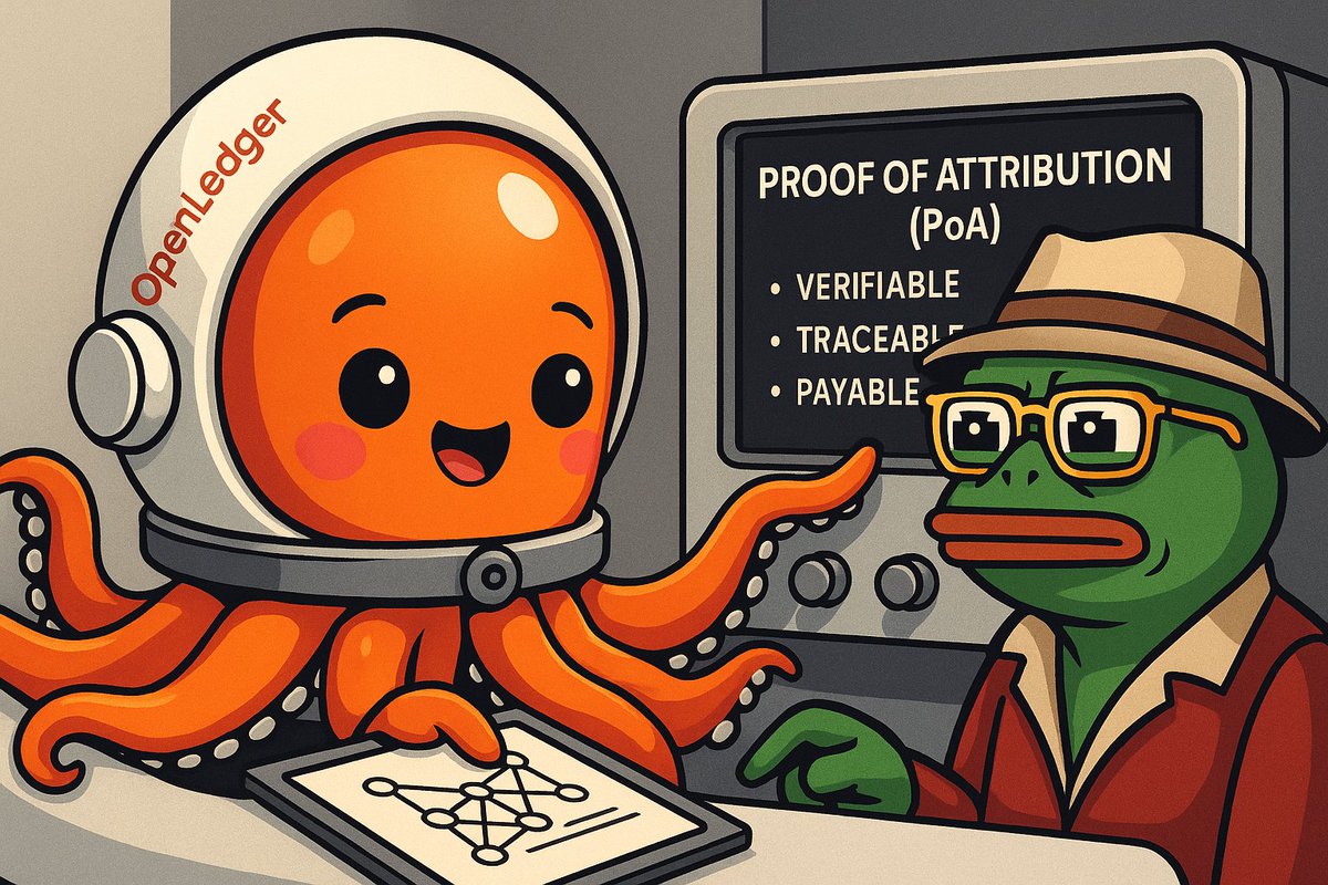 Bambam (@0xbambamy) on Twitter photo 🔍 Onchain AI needs transparency.<a href="/OpenledgerHQ/">Openledger</a>🐙
⚙️ OpenLedger delivers it with Proof of Attribution (PoA).
This isn't just research, it's an onchain primitive.
Every dataset, every contributor, every attribution is now verifiable, traceable, and payable.
No more black boxes. 🔍 Onchain AI needs transparency.<a href="/OpenledgerHQ/">Openledger</a>🐙
⚙️ OpenLedger delivers it with Proof of Attribution (PoA).
This isn't just research, it's an onchain primitive.
Every dataset, every contributor, every attribution is now verifiable, traceable, and payable.
No more black boxes.