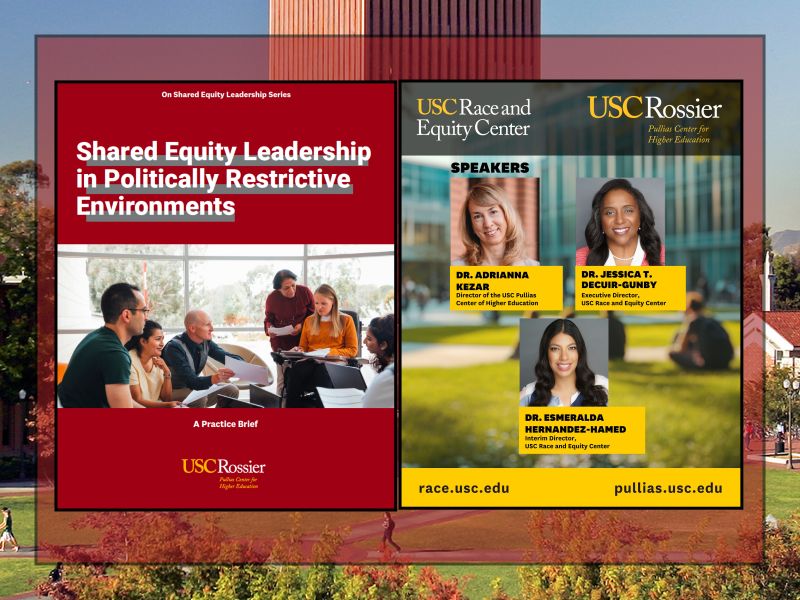 USCPullias's tweet image. Have you registered for next week's joint @USCPullias & @USCRaceEquity Center webinar, "Supporting Equity on Campus in Today's Contentious Political Environment?" @AdriannaKezar and Jessica DeCuir-Gunby will share how our SEL and Everyday Equity Playbook can help #HE leaders at…
