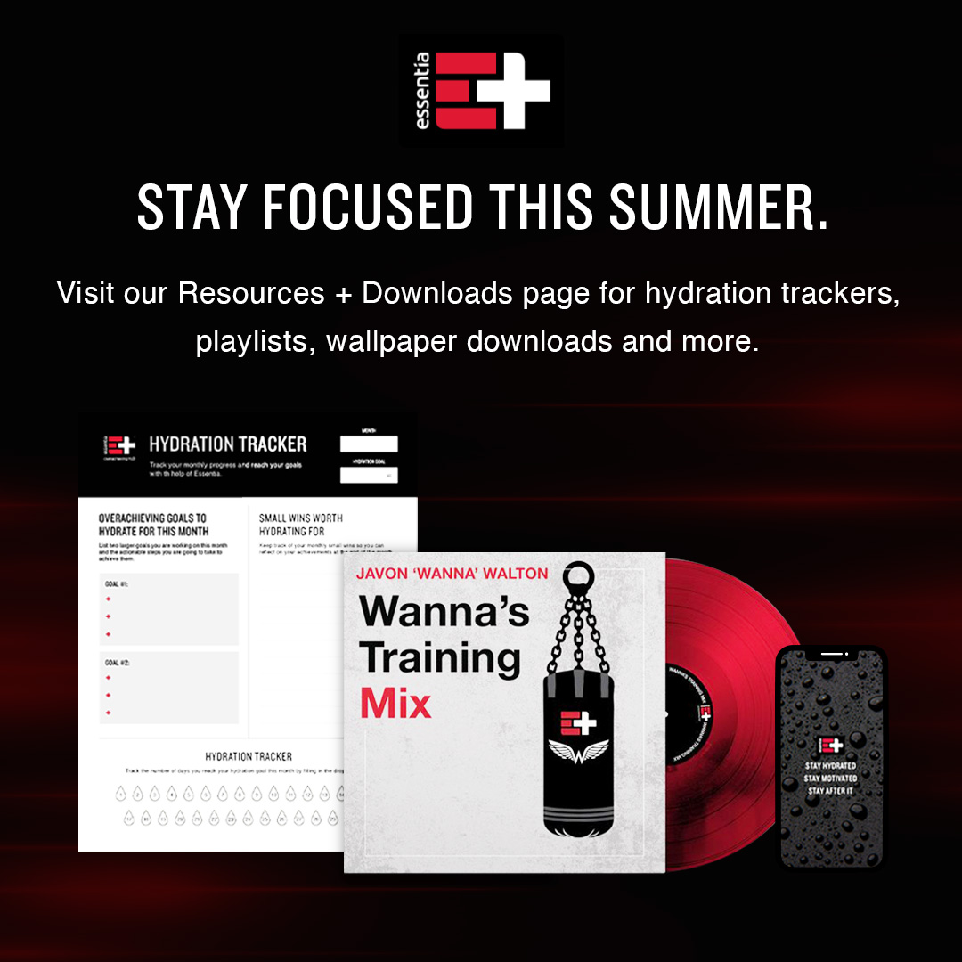 Fuel focus 🚀 Track hydration 📈 Crush summer 💪🌞 Hit up our Resources + Downloads page for next-level Essentia tools to power your daily grind. essentiawater.com/overachievers/ #OverachievingH2O💧