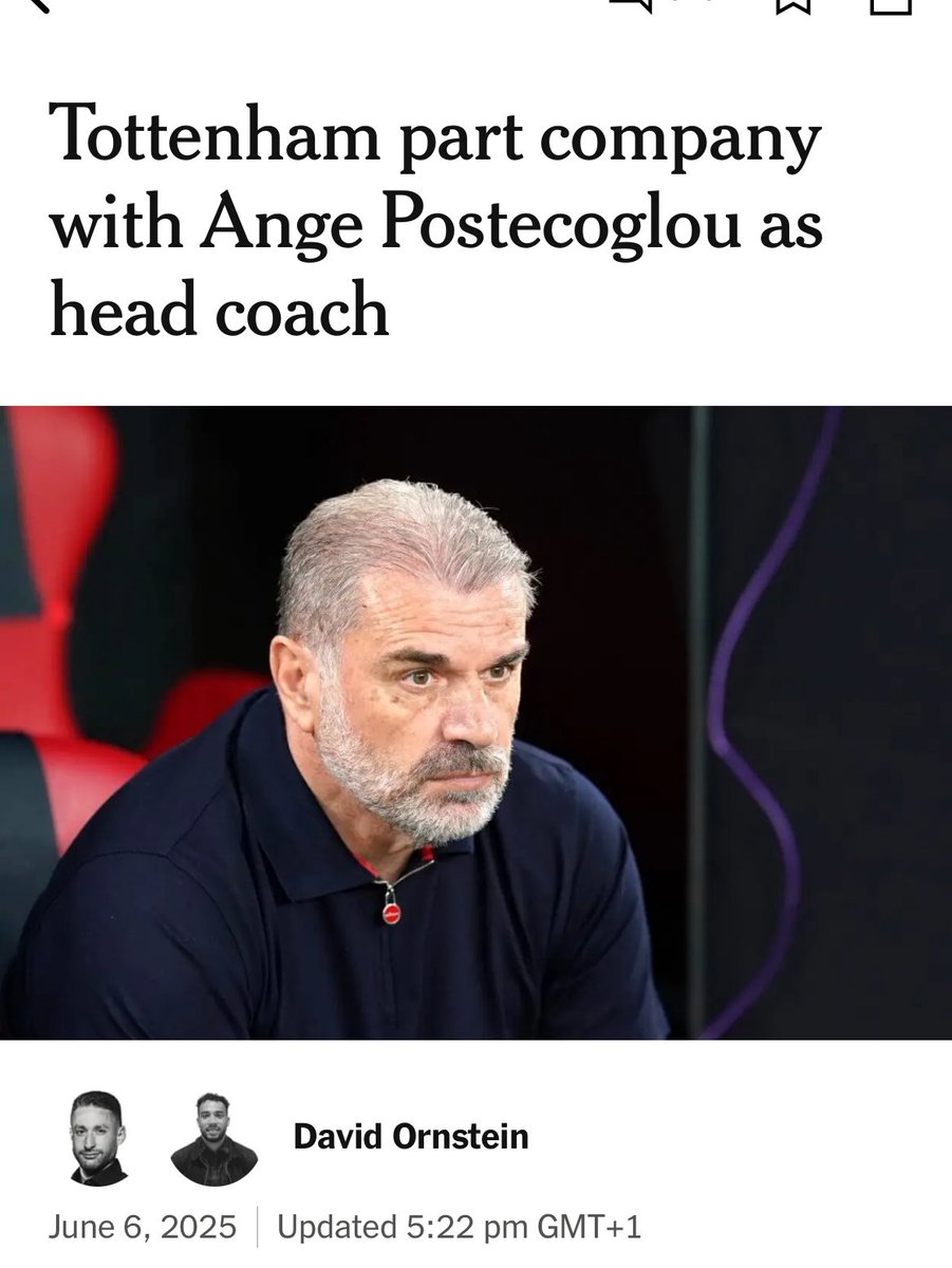 Gutted! First European Trophy in 31 years. First trophy of any sort in 17. Big Ange is a great manager and deserved another season when I am convinced he would have taken the club to greatness. Now back on the Spurs roundabout we go.