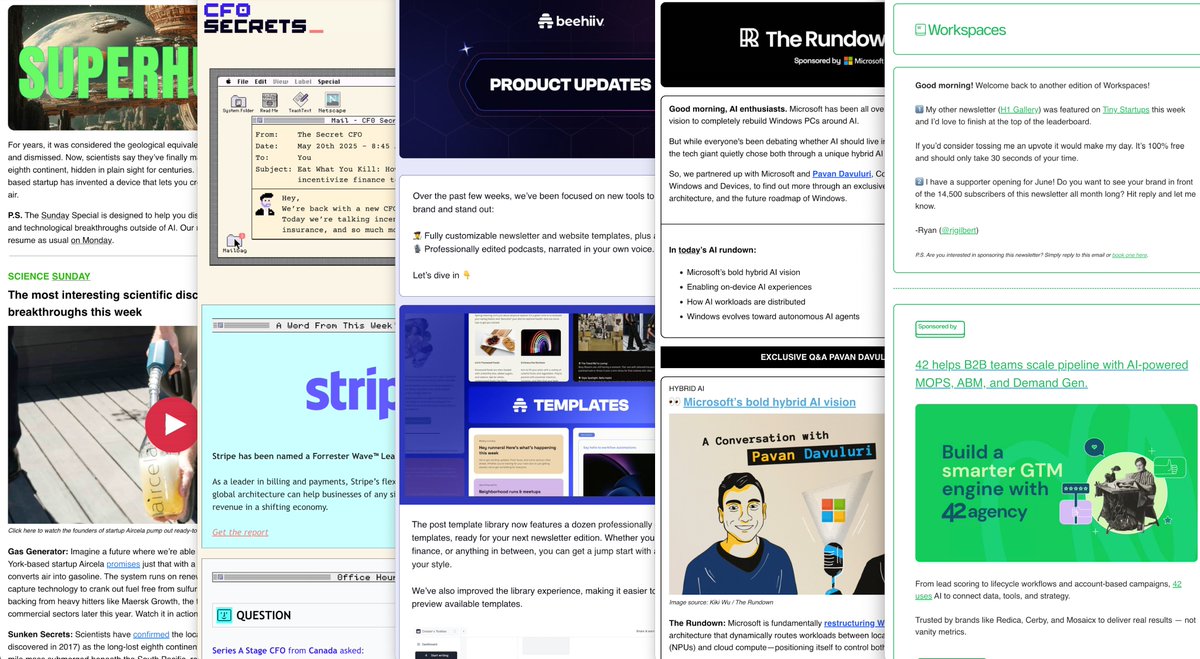 Tyler Denk π (@denk_tweets) on Twitter photo the top creators donβt just build audiences, they build brands
<a href="/beehiiv/">beehiiv π</a> is home to the most beautiful newsletters in the inbox the top creators donβt just build audiences, they build brands
<a href="/beehiiv/">beehiiv π</a> is home to the most beautiful newsletters in the inbox