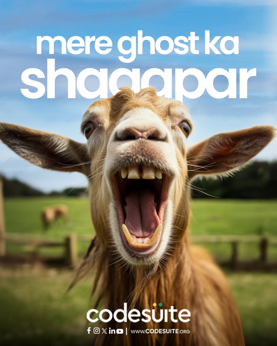 code_suite's tweet image. Guess who is who? 🤔
And don't forget your shaapars (dost/yaar) are essential - your hissa (share) of the fun (and maybe some treats 😉) awaits! See you all there!
Eid-ul-Adha Mubarak from Codesuite!
#Codesuite #EidFun #TeamFun #ShaaparSquad #HissaTime #OfficeHumor #EidMuabrak