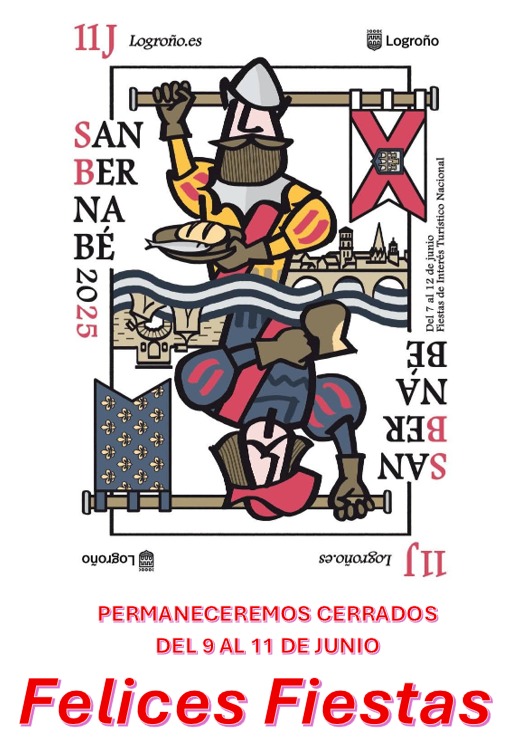 El equipo de Inmobiliaria Urbanova os desea muy felices fiestas de San Bernabé.
¡¡Nos vemos a la vuelta!!