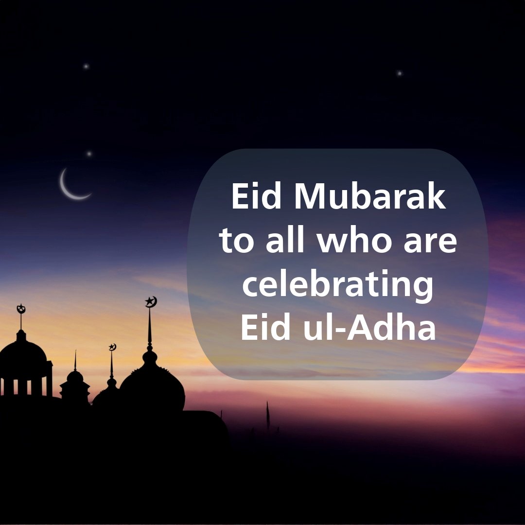 Eid Mubarak to our colleagues and all across the NHS and London who are celebrating Eid ul-Adha.

Enjoy your celebrations with your loved ones.