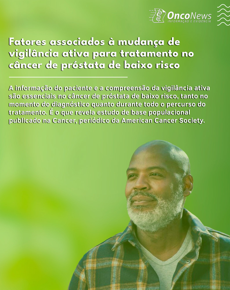 “Os resultados sugerem que iniciativas de educação unificada podem desempenhar um papel ajudando os pacientes a tomarem decisões informadas sobre o tratamento do câncer de próstata”, concluem os autores. Leia mais: tinyurl.com/5h4thudz