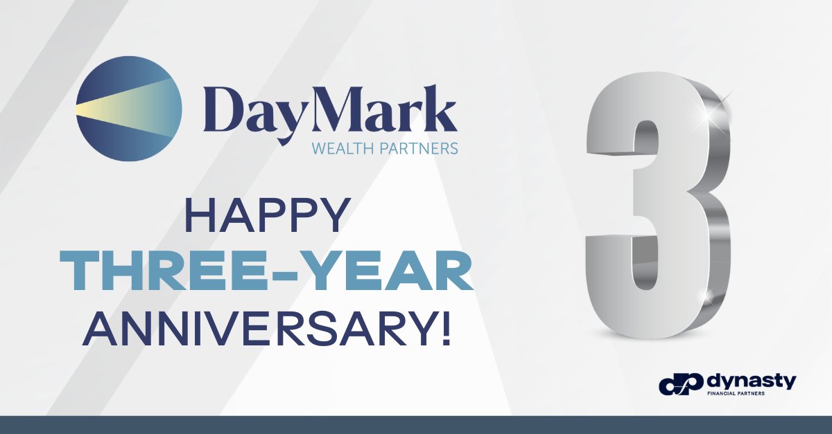 We are marking three years of independence with Mike Quin, Jason Beischel, PJ Boland, Daryl Demo, Mike Larison, Bob Prangley, Steve Satter, and the entire team at <a href="/DayMarkWP/">DayMark Wealth Partners</a>! It’s been a privilege to support your growth and we look forward to continued success together.