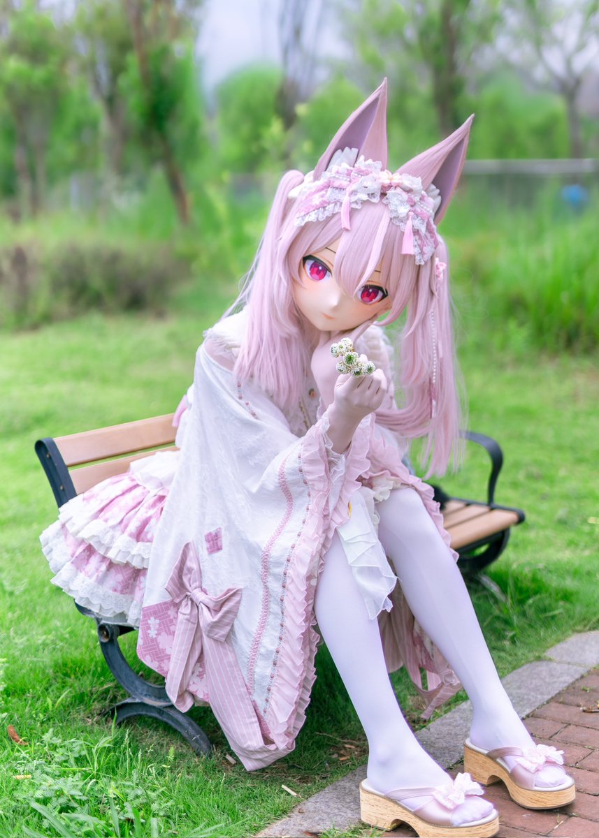 「留了半席心跳，等你填满」
📷：阿之
#kigurumi #着ぐるみ