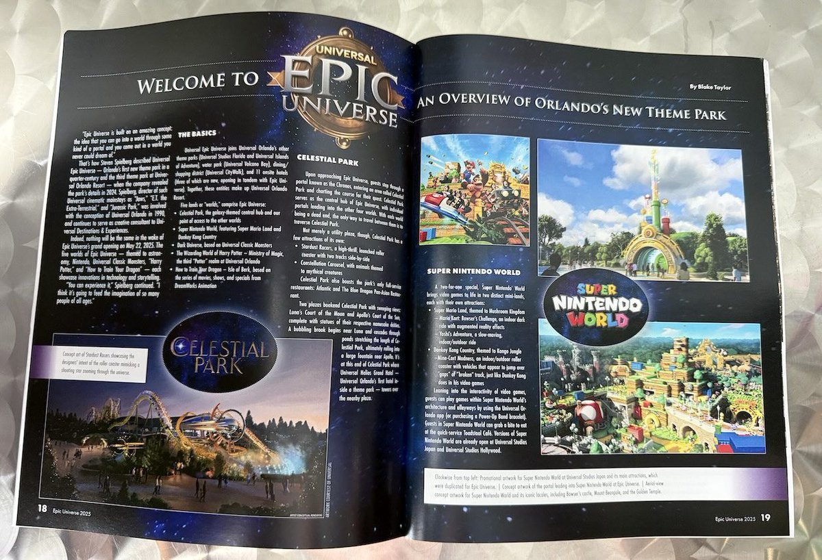 It’s not every day a new theme park opens in Orlando.

Capture the wonder, the thrills, history in the making. This 64-page collector’s print magazine celebrates the grand opening of Epic Universe like no other.

Relive the magic. Share it. Keep it forever.

Purchase your copy of