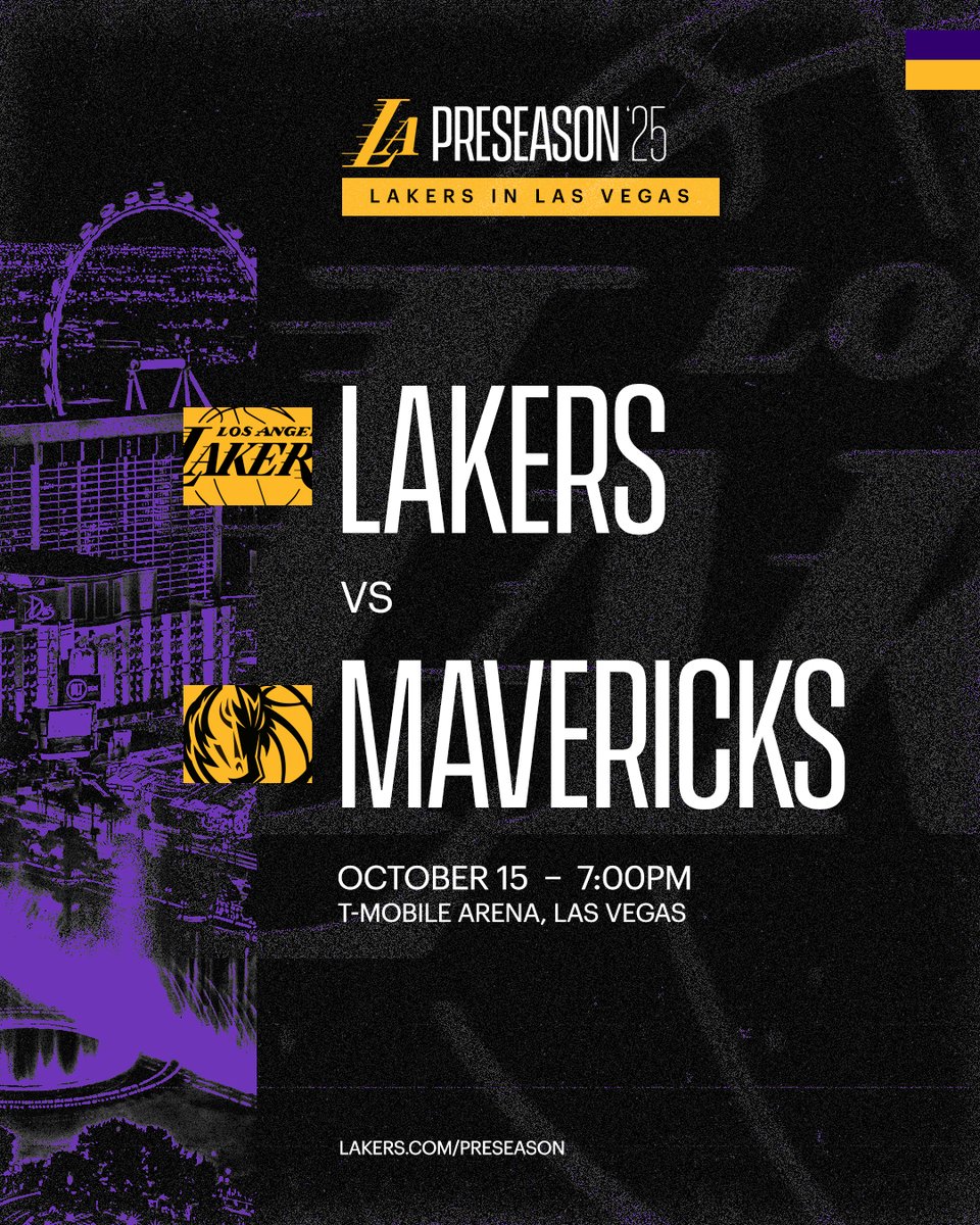 Bring the energy, Laker Nation. Preseason tickets out now.

axs.com/events/999288/…