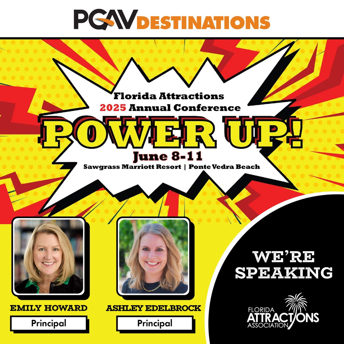 PGAV Destinations (@pgavdestination) on Twitter photo Headed to the Florida Attractions Association 2025 Annual Conference?
Don’t miss PGAV Principals Emily Howard and Ashley Edelbrock as they take the stage Monday at 2 PM with their session: "Elevating the Attraction Experience: On Budget and On Mission."
See you there! Headed to the Florida Attractions Association 2025 Annual Conference?
Don’t miss PGAV Principals Emily Howard and Ashley Edelbrock as they take the stage Monday at 2 PM with their session: "Elevating the Attraction Experience: On Budget and On Mission."
See you there!