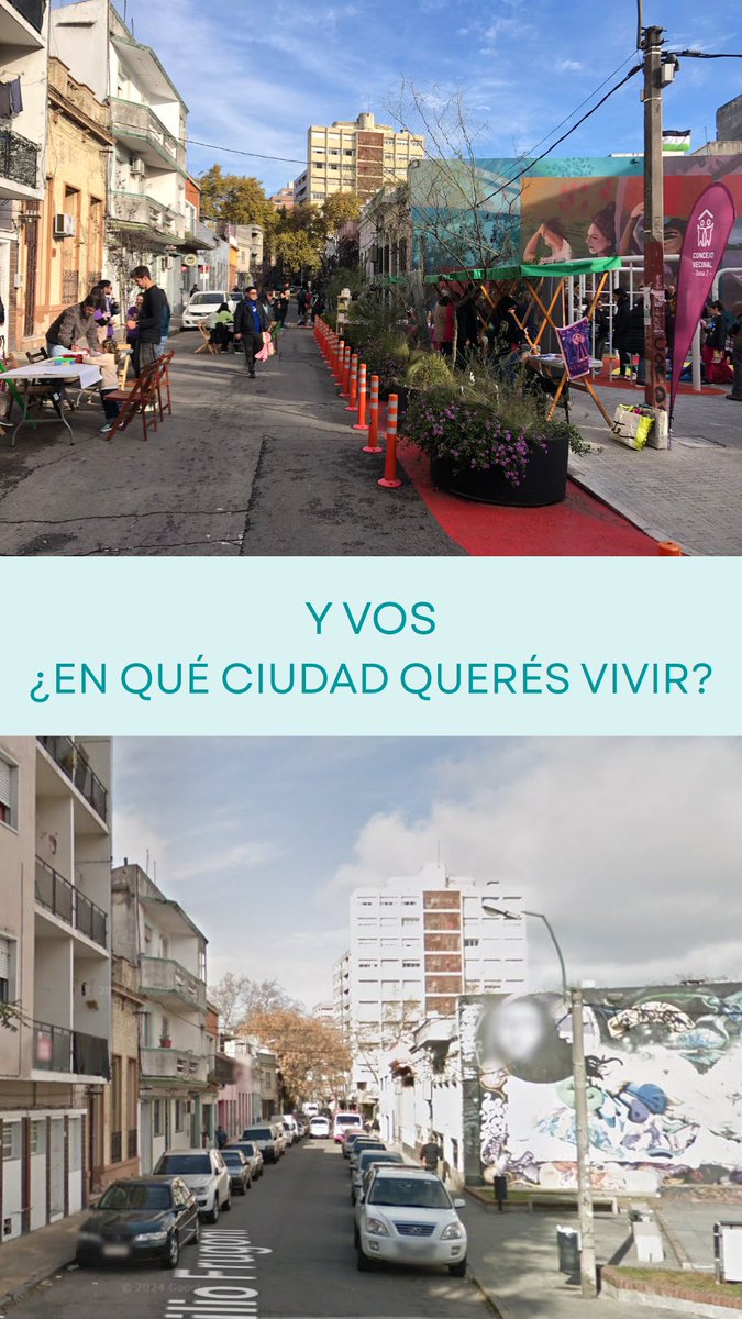 Qué lindo ver gente de todas las edades disfrutando una tarde de otoño en la calle. Tenemos mucho para ganar si decidimos cambiar la manera de hacer ciudad!