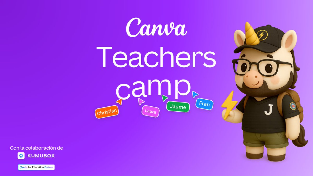 📢 ¡Apúntate GRATIS al Canva Teachers Camp! 🏕

Un evento online para docentes donde aprenderás a crear materiales atractivos, rápidos y efectivos.

💡 Ideas, plantillas, trucos y certificado incluido.

🔗 go.kumubox.com/jaumearam_CTC25

#claustrovirtual 👩‍🏫👨‍🏫