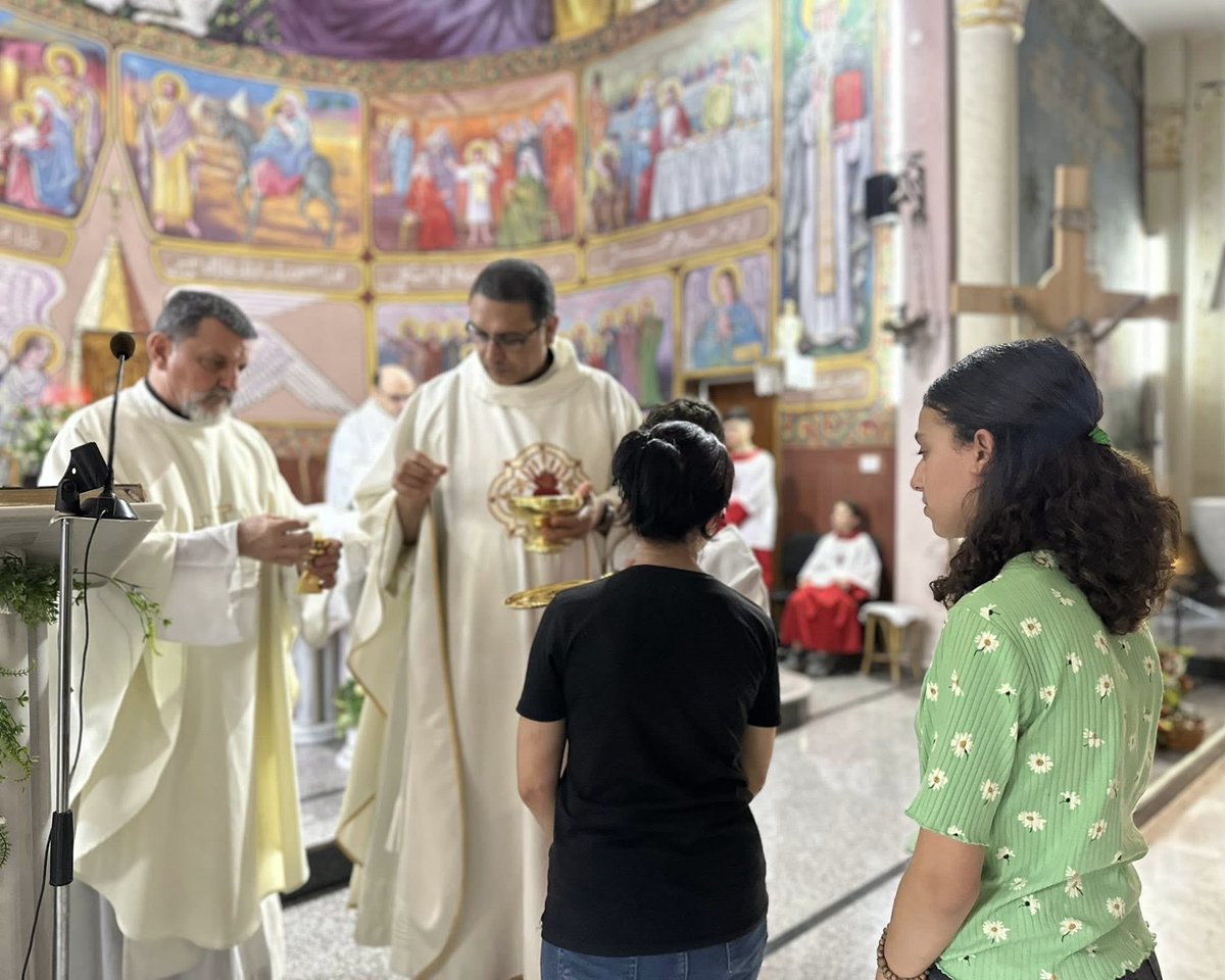 Mass in Gaza today
Holy Family Church