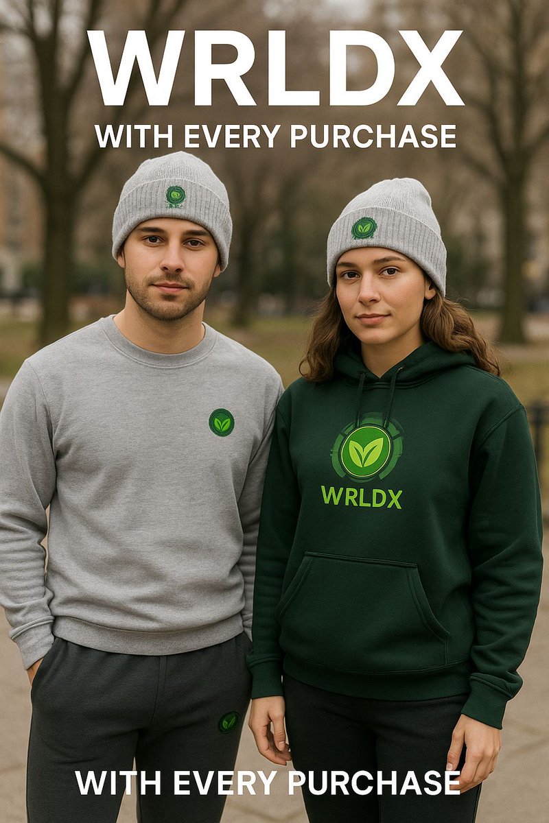 🌱♻️ Shop Green. Earn Crypto. ♻️🌱
Introducing the World X Eco-Friendly Brand – where sustainability meets innovation!

🛍️ Get FREE WRLDX Coin with EVERY purchase!
Whether you're buying for the planet or for the future, we reward your eco-conscious choices.

✅ Sustainable,