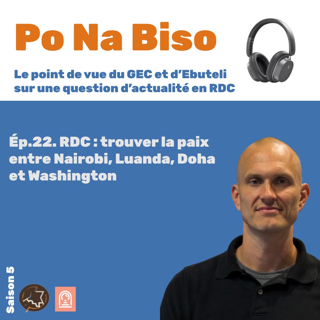 GEC_CRG's tweet image. 🎧 #PoNaBiso
Saison 5
L’épisode 22

#RDC : trouver la paix entre Nairobi, Luanda, Doha et Washington

✍️@jasonkstearns 

→ bit.ly/rdc-trouver-pa…