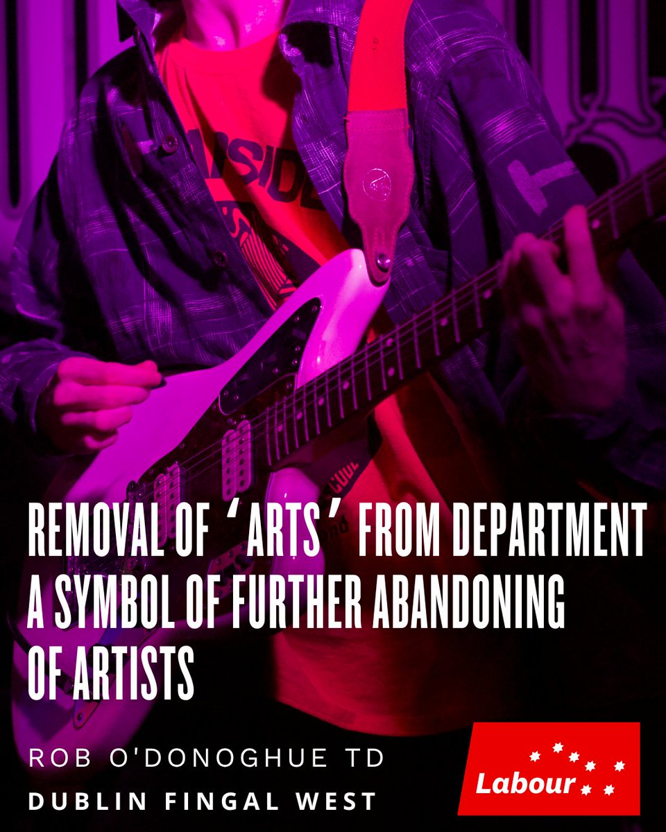 The Labour Party (@labour) on Twitter photo ❝What artists need is more engagement from Government, not less.
Arts, culture, and music are at the heart of Ireland’s identity but the sectors need structural reforms to support the people who make the industry what it is.❞ 
Full statement here 🌹: labour.ie/news/2025/06/0… ❝What artists need is more engagement from Government, not less.
Arts, culture, and music are at the heart of Ireland’s identity but the sectors need structural reforms to support the people who make the industry what it is.❞ 
Full statement here 🌹: labour.ie/news/2025/06/0…