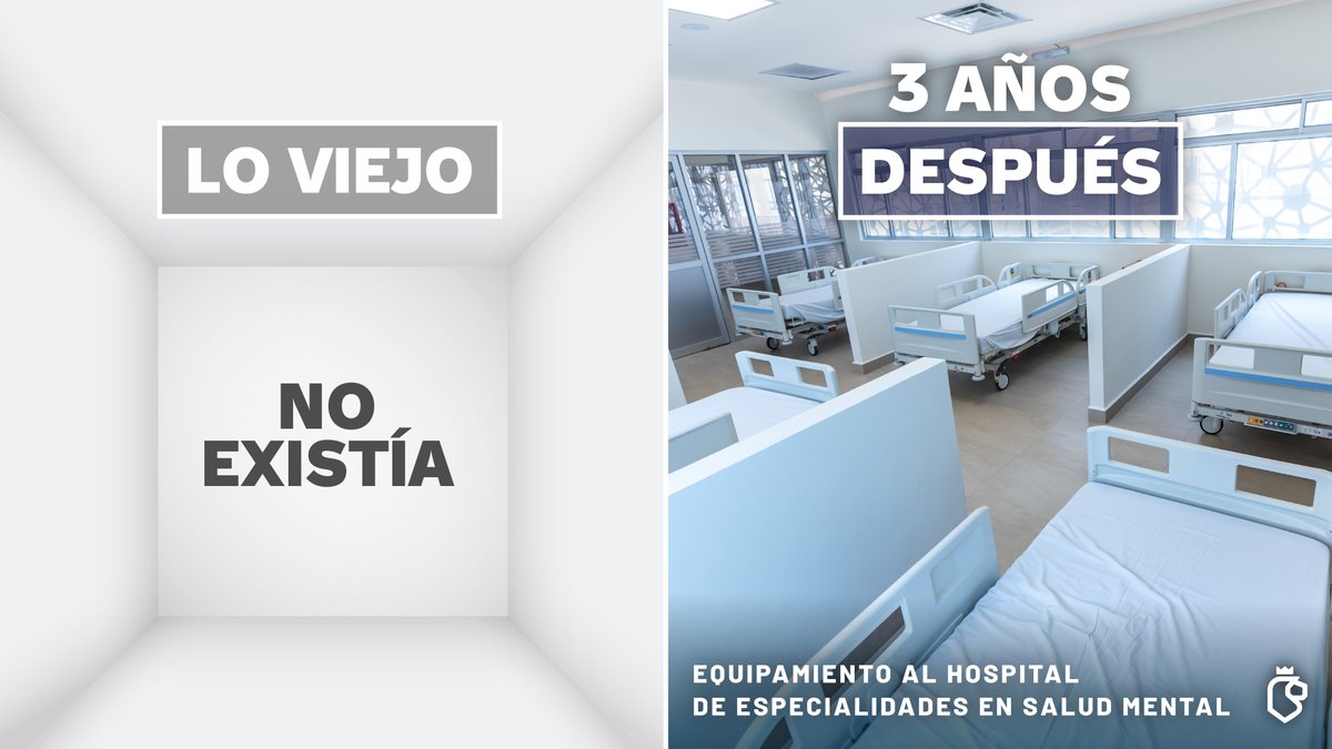 Lo viejo dejó a medias el Hospital de Salud Metal del Escobedo. Tres años después lo pusimos TODO NUEVO, con el mejor equipamiento para que las y los pacientes puedan recibir un tratamiento digno y de la mejor calidad.