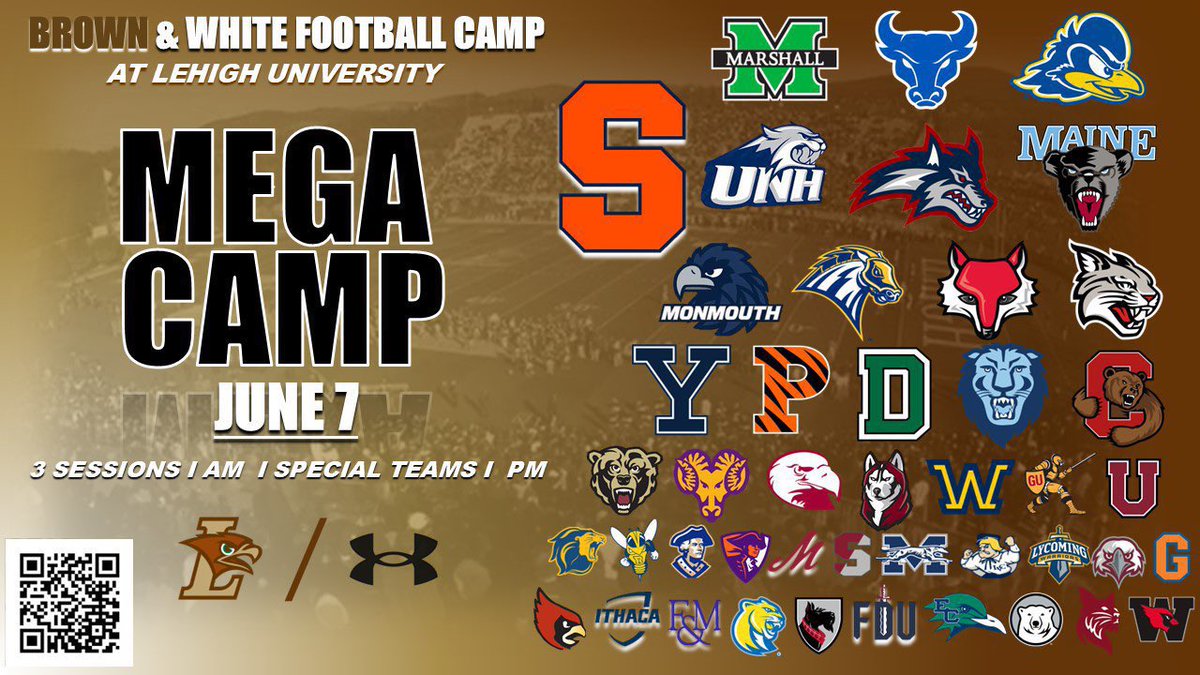 I am excited to compete at the Lehigh Mega camp on Saturday. I will be at the PM session. 

<a href="/CoachVW28/">Coach Van Wyk</a> <a href="/CoachMorita/">Mike Morita</a> <a href="/CoachQuarterman/">Marcel Quarterman</a> <a href="/Coach_Q41/">Matt Quattrone</a> <a href="/CoachCiesielski/">Peter Ciesielski</a> <a href="/Coach_Mill_/">Kevin Mill</a> <a href="/CoachBZJ/">Bill Zwaan</a> <a href="/Coach_Frantz/">Greg Frantz</a> <a href="/Coach_Hatcher20/">Mike Hatcher</a>